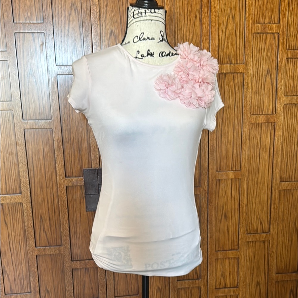 Elegant Pink Floral Women's Top